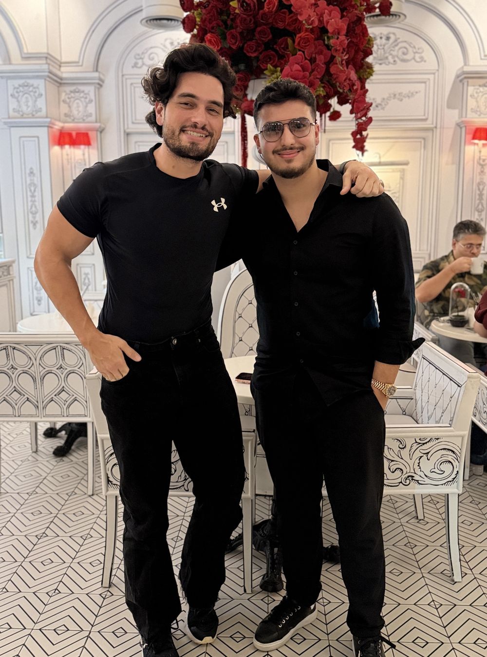 Omar Alkharouf with Ebraheem Al Samadi